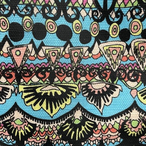 Sakroots Rockaway Backpack Aqua One World Peace Print Coated Canvas Boho Bag - Picture 14 of 16